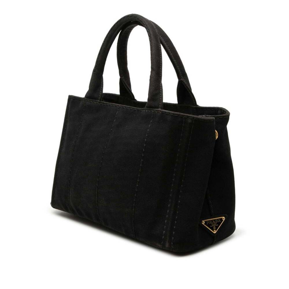 PRADA Black Canvas Shoulder Bag - Picture 2 of 5